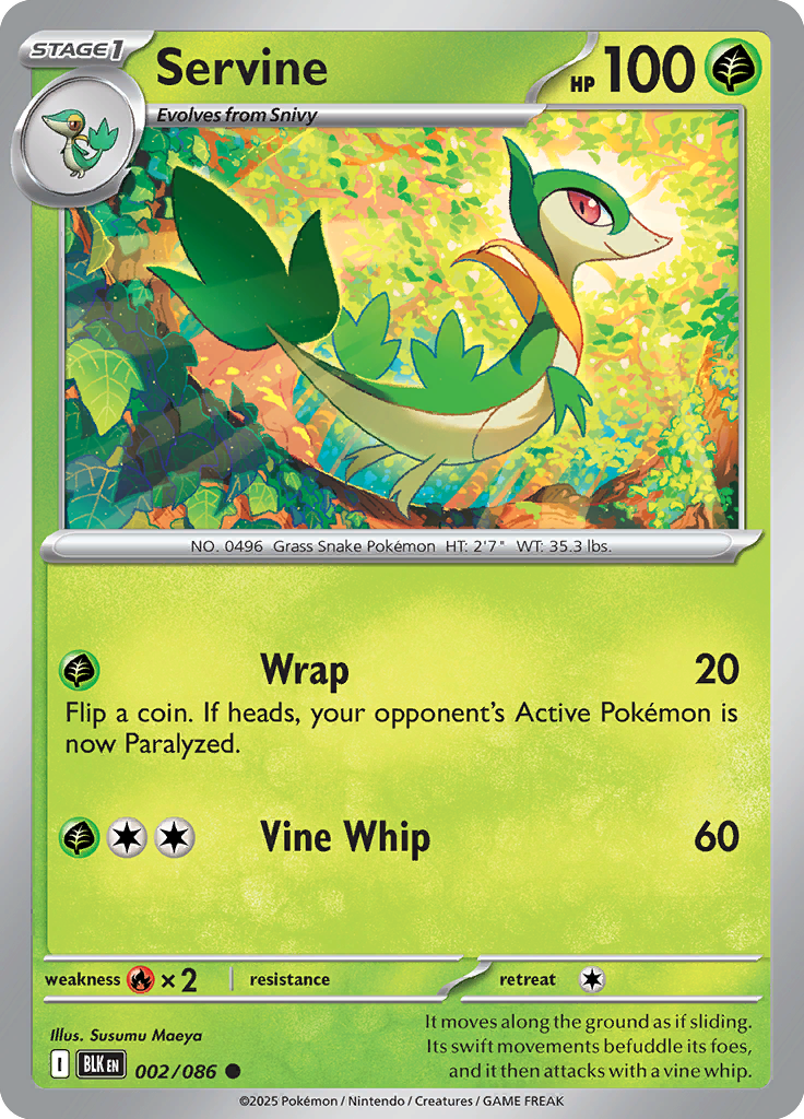 Gloom - Card #002 from Pokemon TCG Black Bolt set