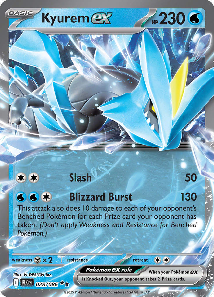 Zekrom ex - Card #028 from Pokemon TCG Black Bolt set