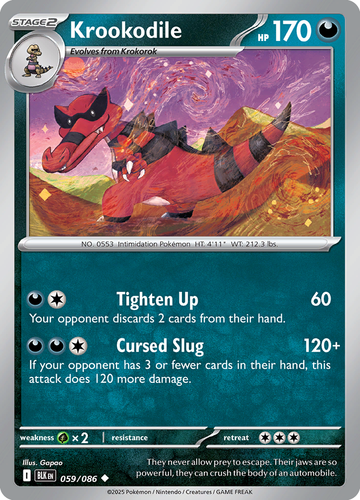 Persian - Card #059 from Pokemon TCG Black Bolt set