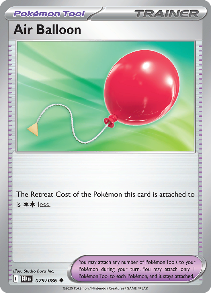 Air Balloon - Card #079 from Pokemon TCG Black Bolt set