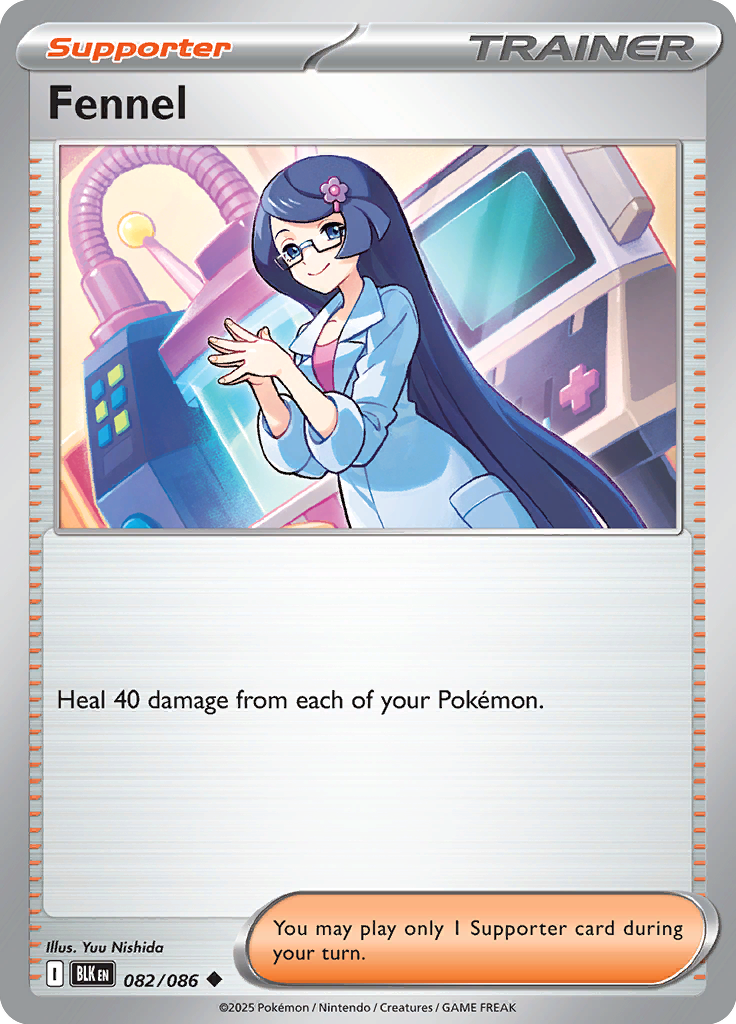 Fennel - Card #082 from Pokemon TCG Black Bolt set