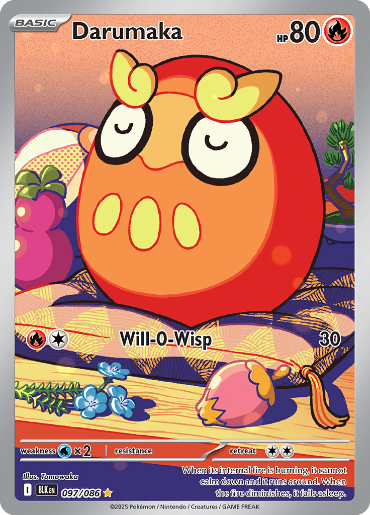Darumaka - Card #097 from Pokemon TCG Black Bolt set
