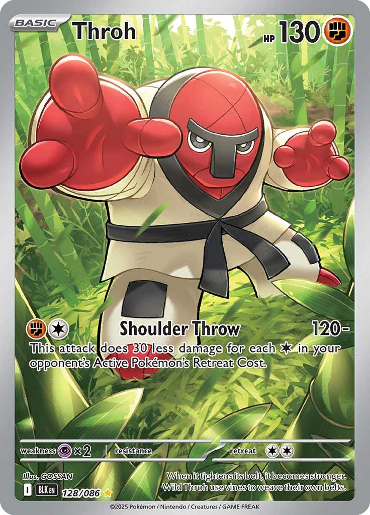 Timburr - Card #128 from Pokemon TCG Black Bolt set