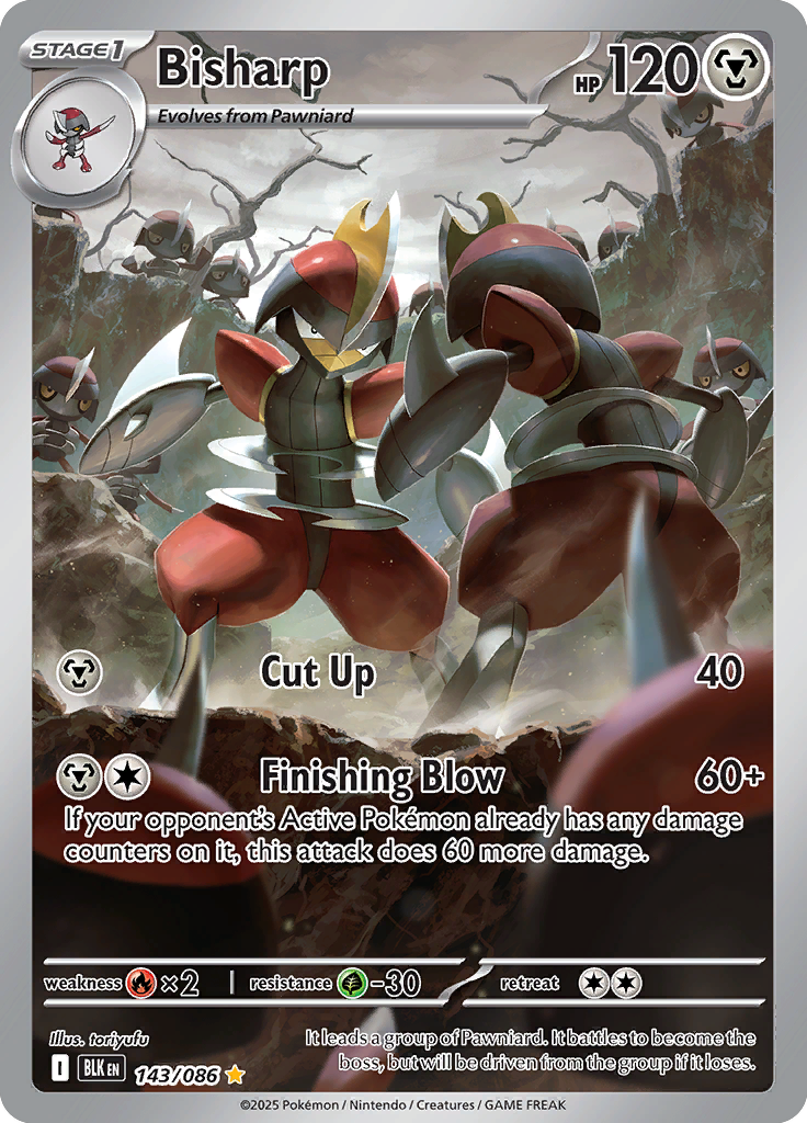 Escavalier - Card #143 from Pokemon TCG Black Bolt set