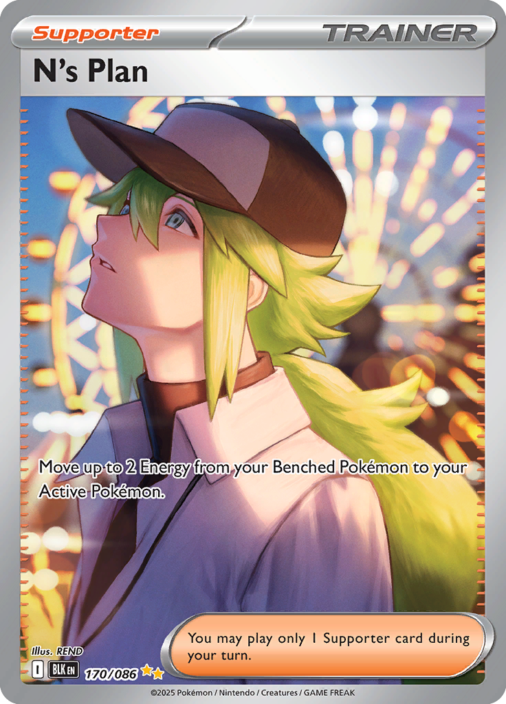 N's Plot - Card #170 from Pokemon TCG Black Bolt set