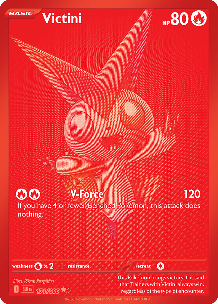 Victini ex - Card #171 from Pokemon TCG Black Bolt set