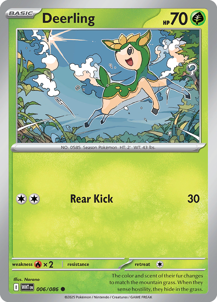Deerling - Card #006 from Pokemon TCG White Flare set