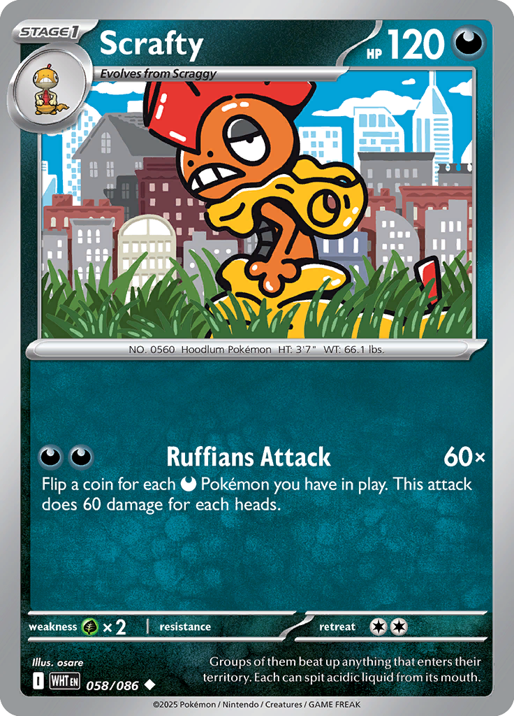 Zorua - Card #058 from Pokemon TCG White Flare set