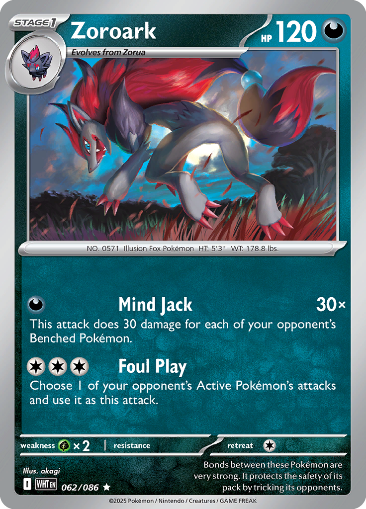 Hydreigon ex - Card #062 from Pokemon TCG White Flare set