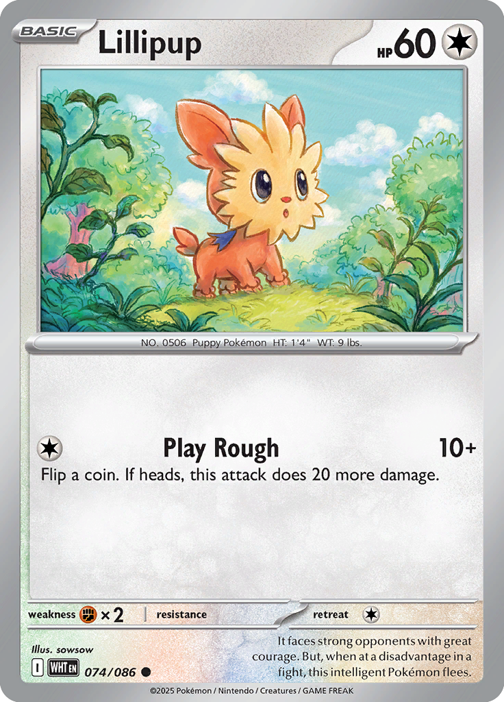 Stoutland - Card #074 from Pokemon TCG White Flare set
