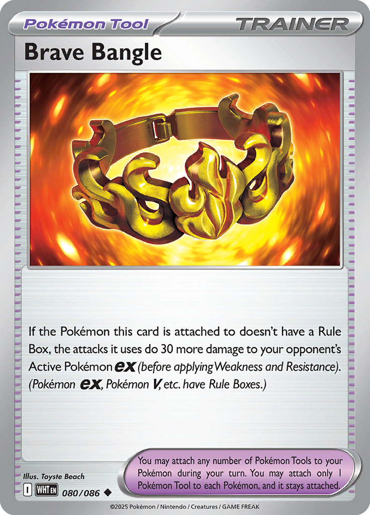 Brave Bangle - Card #080 from Pokemon TCG White Flare set