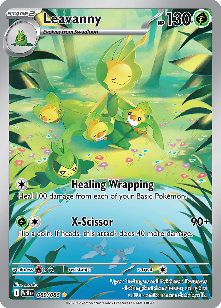 Leavanny - Card #089 from Pokemon TCG White Flare set