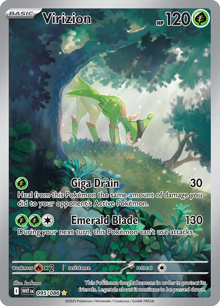 Virizion - Card #095 from Pokemon TCG White Flare set