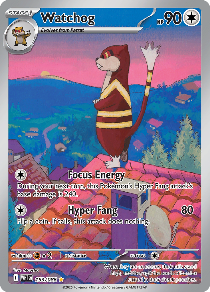 Herdier - Card #153 from Pokemon TCG White Flare set