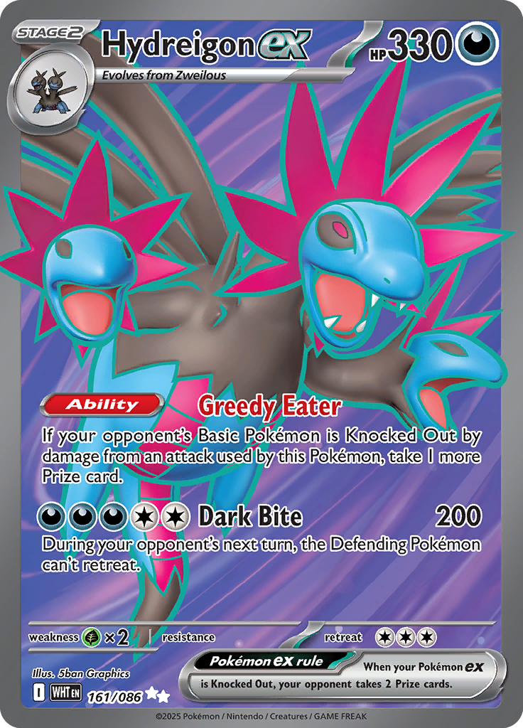 Hydreigon ex - Card #161 from Pokemon TCG White Flare set