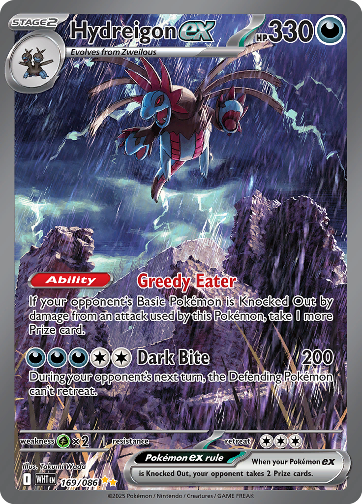 Hydreigon ex - Card #169 from Pokemon TCG White Flare set