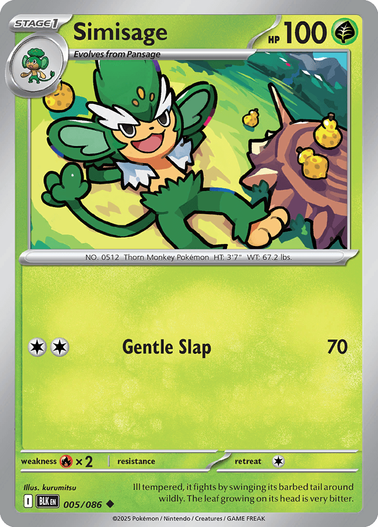 Black Bolt Pokemon card #005 - high resolution TCG trading card image