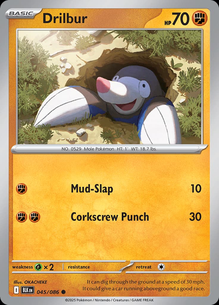 Black Bolt Pokemon card #045 - high resolution TCG trading card image