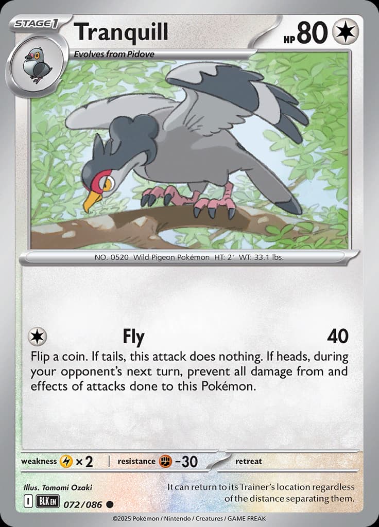 Black Bolt Pokemon card #072 - high resolution TCG trading card image