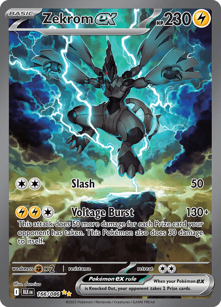 Black Bolt Pokemon card #166 - high resolution TCG trading card image