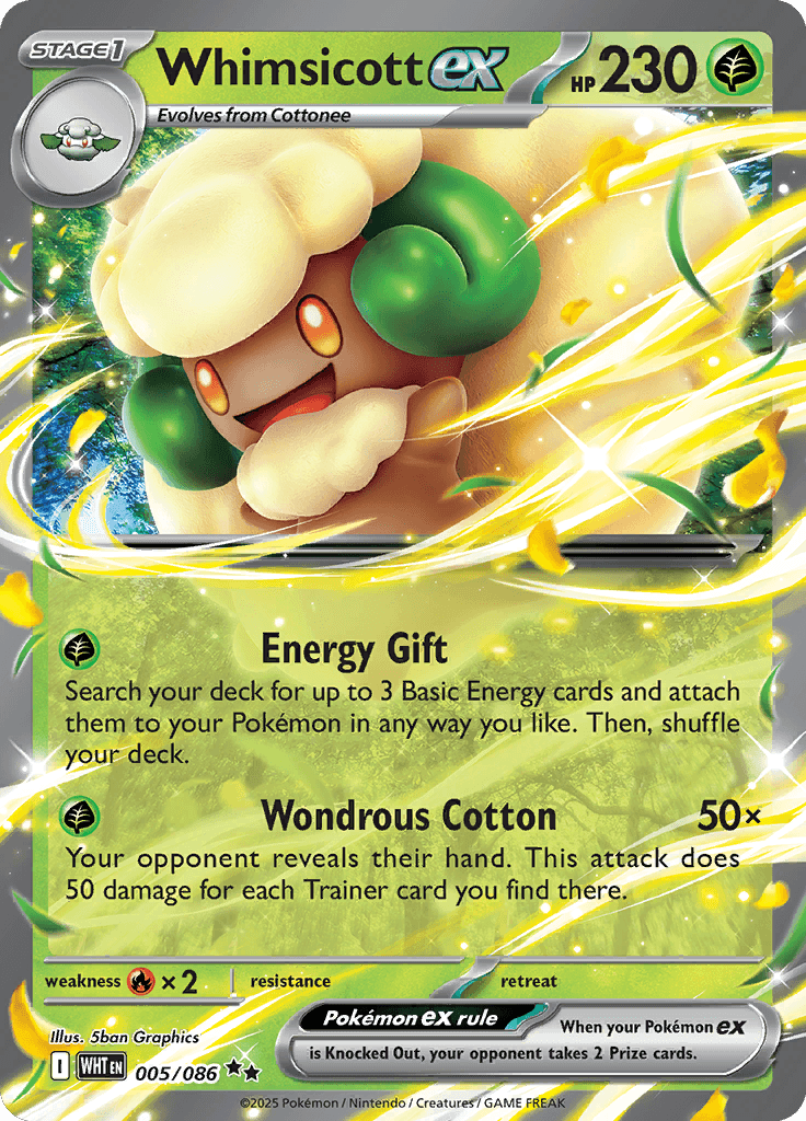 White Flare Pokemon card #005 - high resolution TCG trading card image