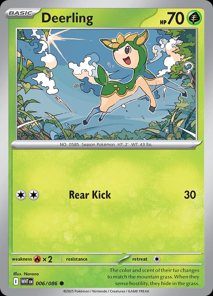 White Flare Pokemon card #006 - high resolution TCG trading card image