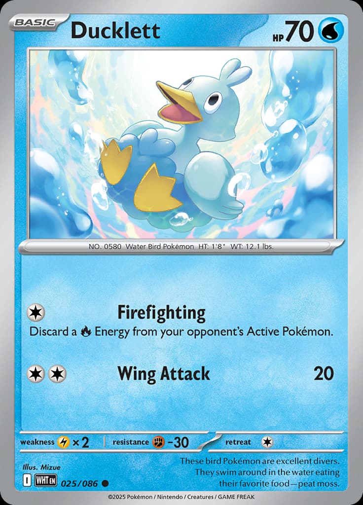 White Flare Pokemon card #025 - high resolution TCG trading card image