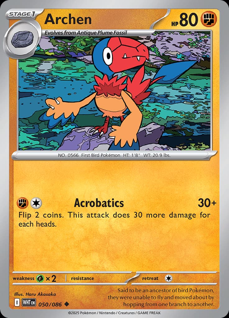 White Flare Pokemon card #050 - high resolution TCG trading card image