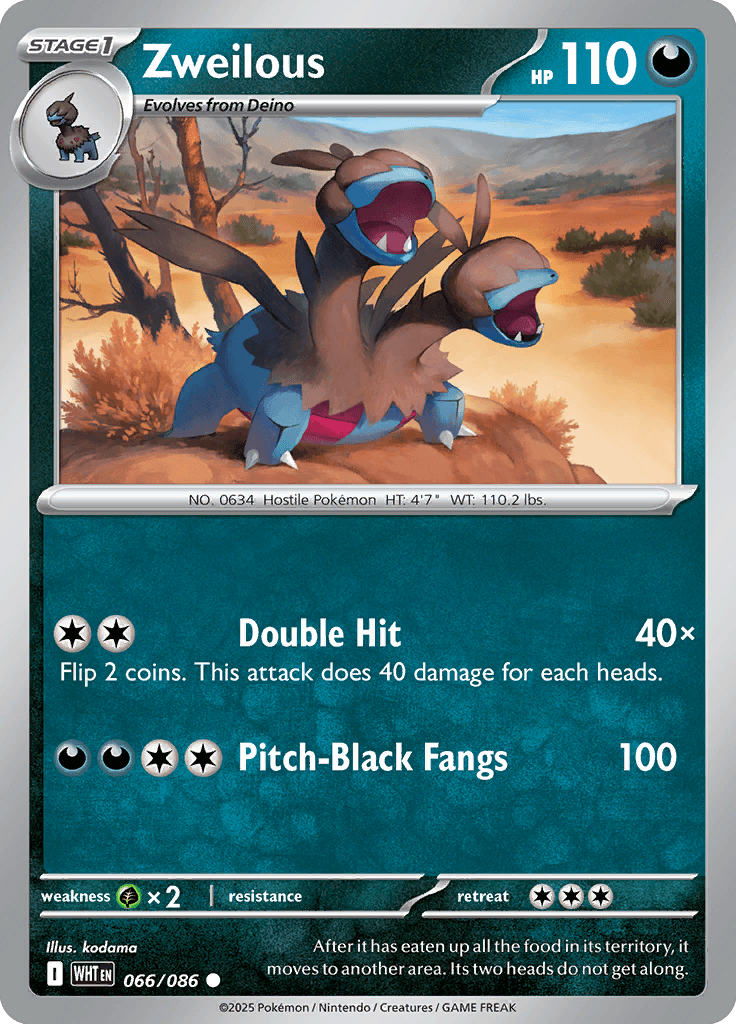 White Flare Pokemon card #066 - high resolution TCG trading card image
