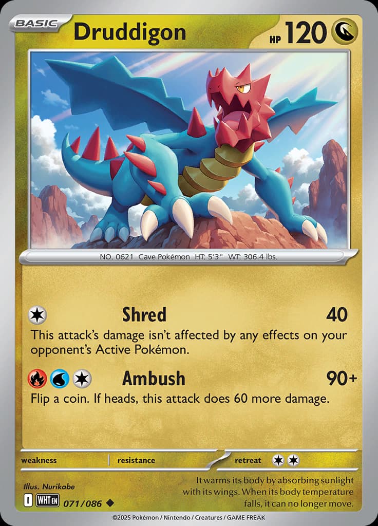 White Flare Pokemon card #071 - high resolution TCG trading card image