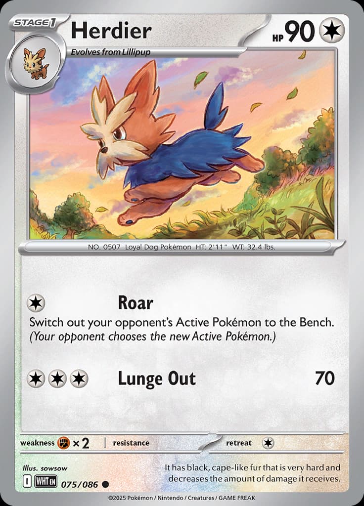 White Flare Pokemon card #075 - high resolution TCG trading card image