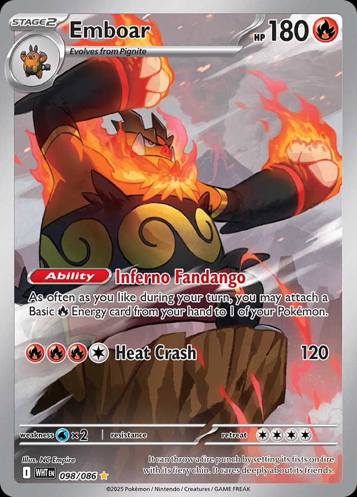 White Flare Pokemon card #098 - high resolution TCG trading card image