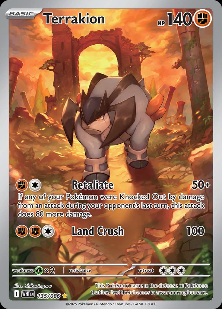 White Flare Pokemon card #135 - high resolution TCG trading card image