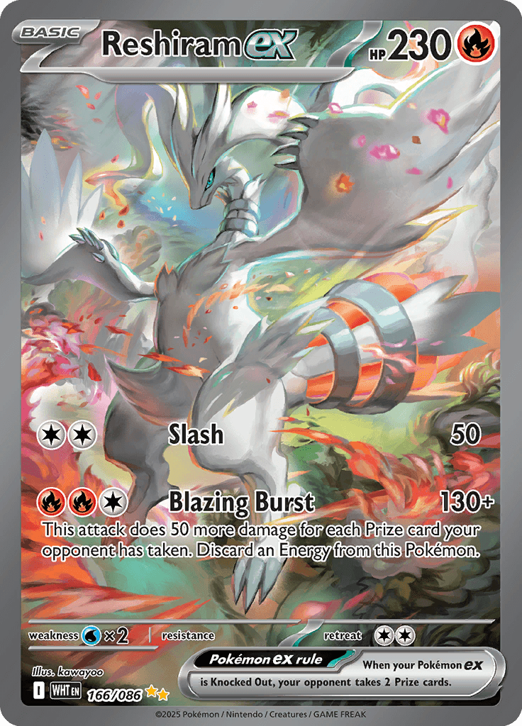 White Flare Pokemon card #166 - high resolution TCG trading card image