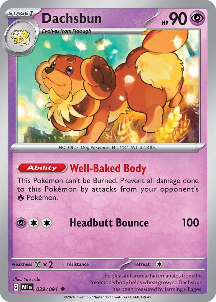 Paldean Fates Pokemon card #039 - high resolution TCG trading card image