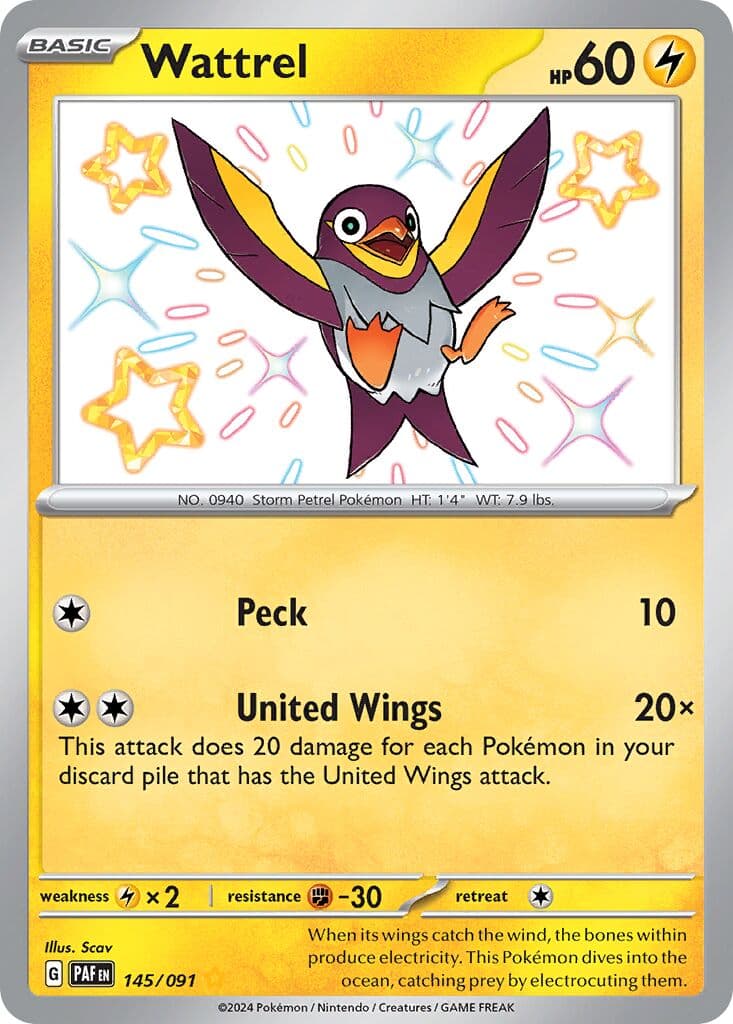 Paldean Fates Pokemon card #145 - high resolution TCG trading card image