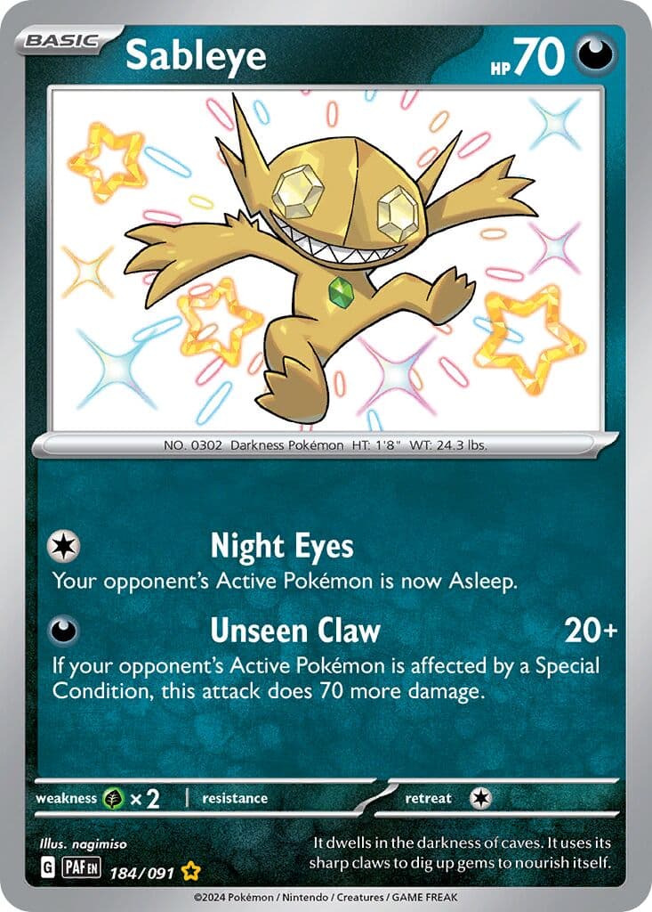 Paldean Fates Pokemon card #184 - high resolution TCG trading card image
