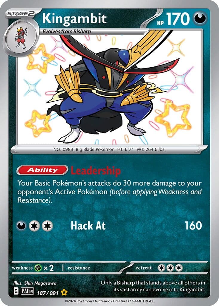 Paldean Fates Pokemon card #187 - high resolution TCG trading card image