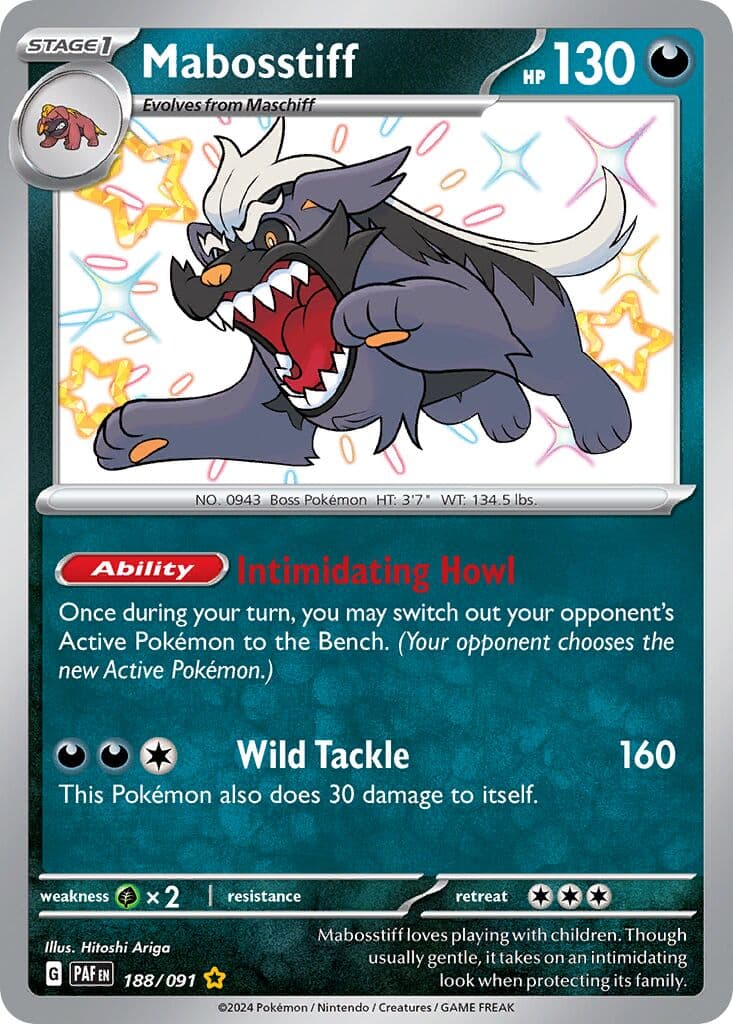 Paldean Fates Pokemon card #188 - high resolution TCG trading card image
