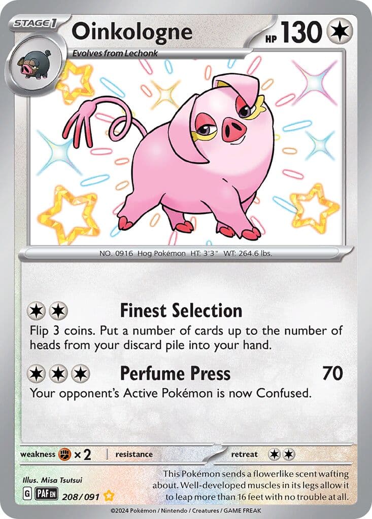 Paldean Fates Pokemon card #208 - high resolution TCG trading card image