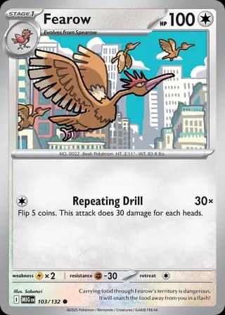 Mega Evolution Pokemon card #103 - high resolution TCG trading card image