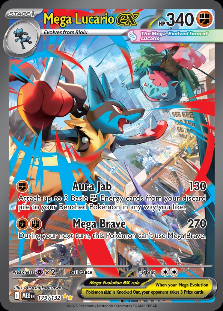 Mega Evolution Pokemon card #135 - high resolution TCG trading card image