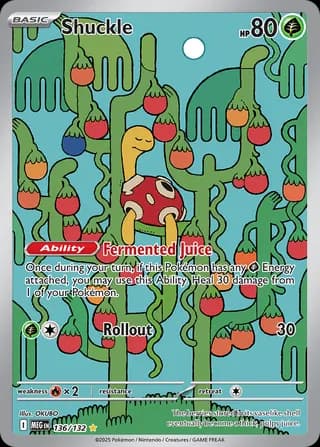 Mega Evolution Pokemon card #136 - high resolution TCG trading card image