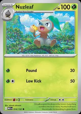Mega Evolution Pokemon card #014 - high resolution TCG trading card image