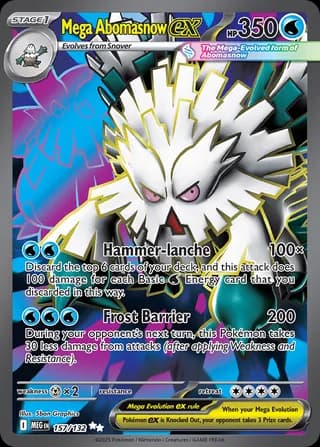 Mega Evolution Pokemon card #157 - high resolution TCG trading card image