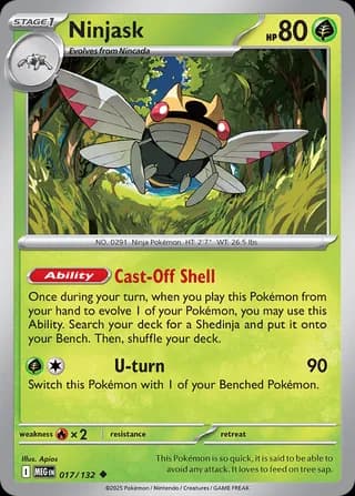Mega Evolution Pokemon card #017 - high resolution TCG trading card image