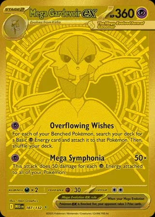 Mega Evolution Pokemon card #187 - high resolution TCG trading card image