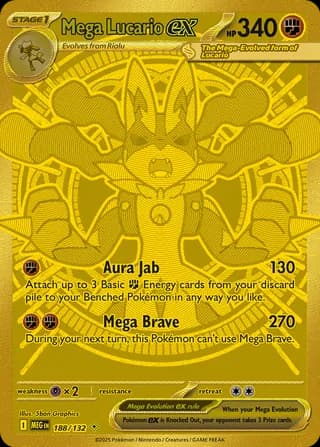 Mega Evolution Pokemon card #188 - high resolution TCG trading card image