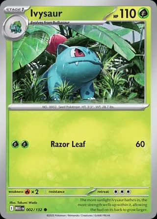 Mega Evolution Pokemon card #002 - high resolution TCG trading card image