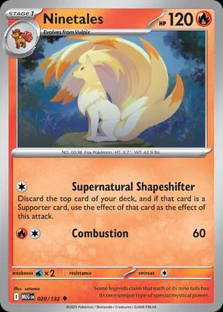 Mega Evolution Pokemon card #020 - high resolution TCG trading card image